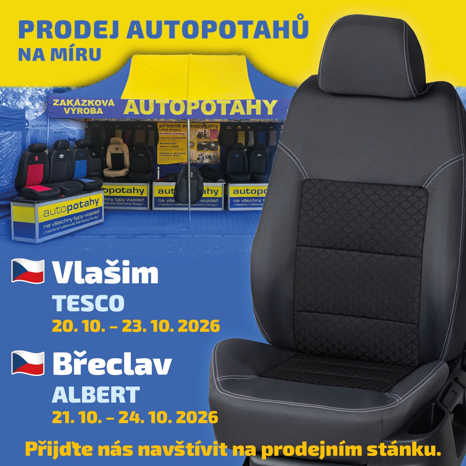 Navštivte nás na stánku. Přijeli jsme za vámi!